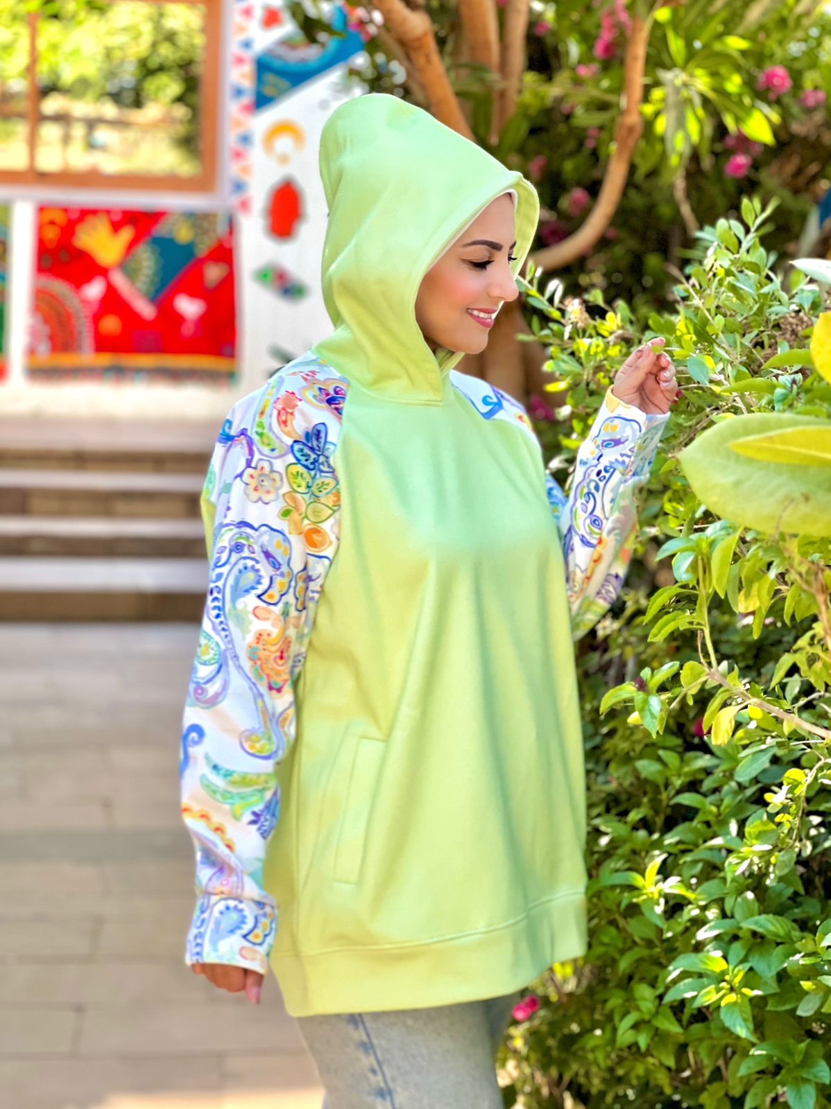 Milton Hoodie- Lime Florie