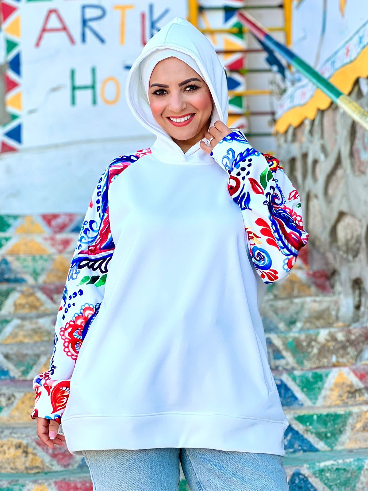 Milton Hoodie- Bablyon Flower