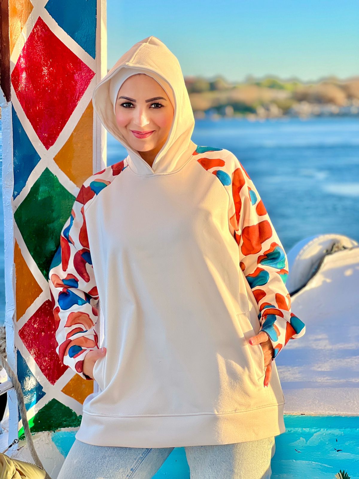 Milton Hoodie- Girrafe Indigo