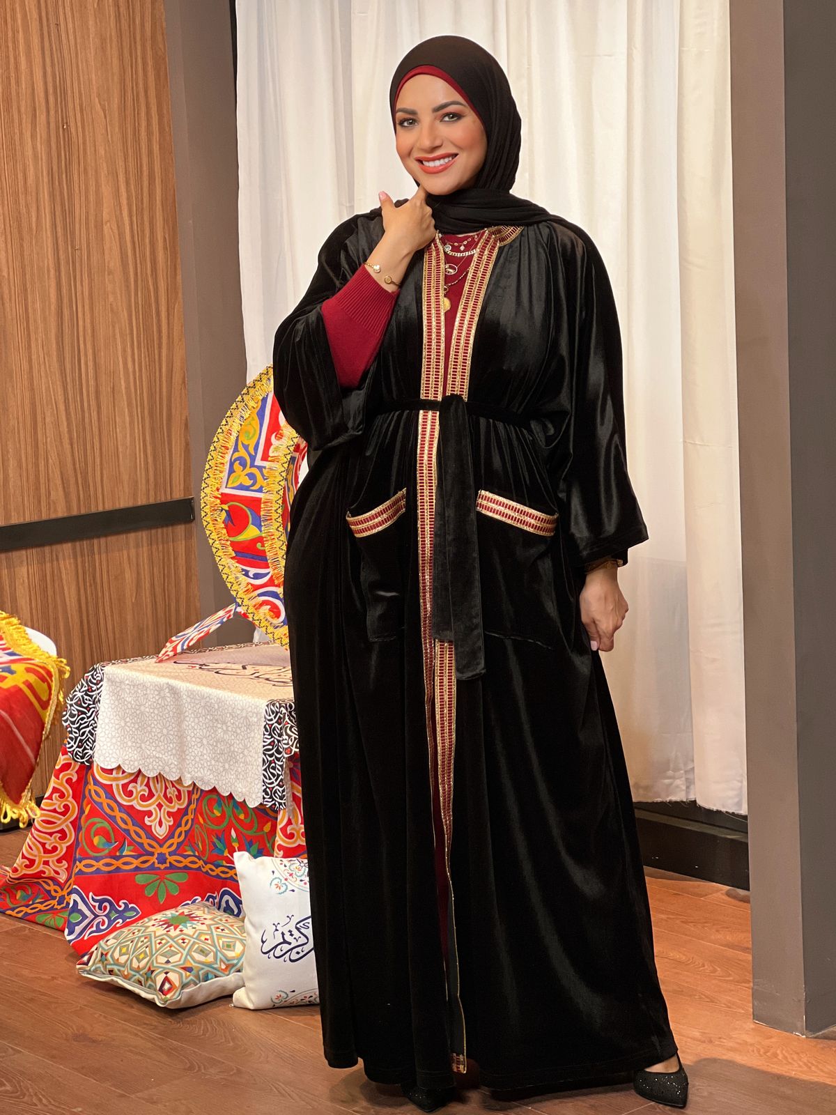 Velvet Abaya - Black