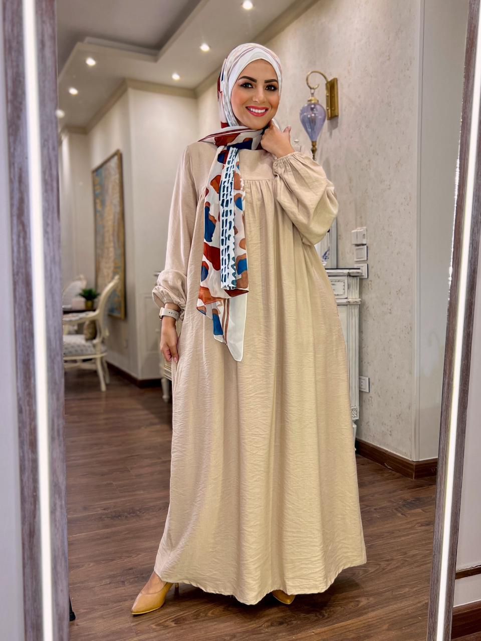 Linen Dress Beige