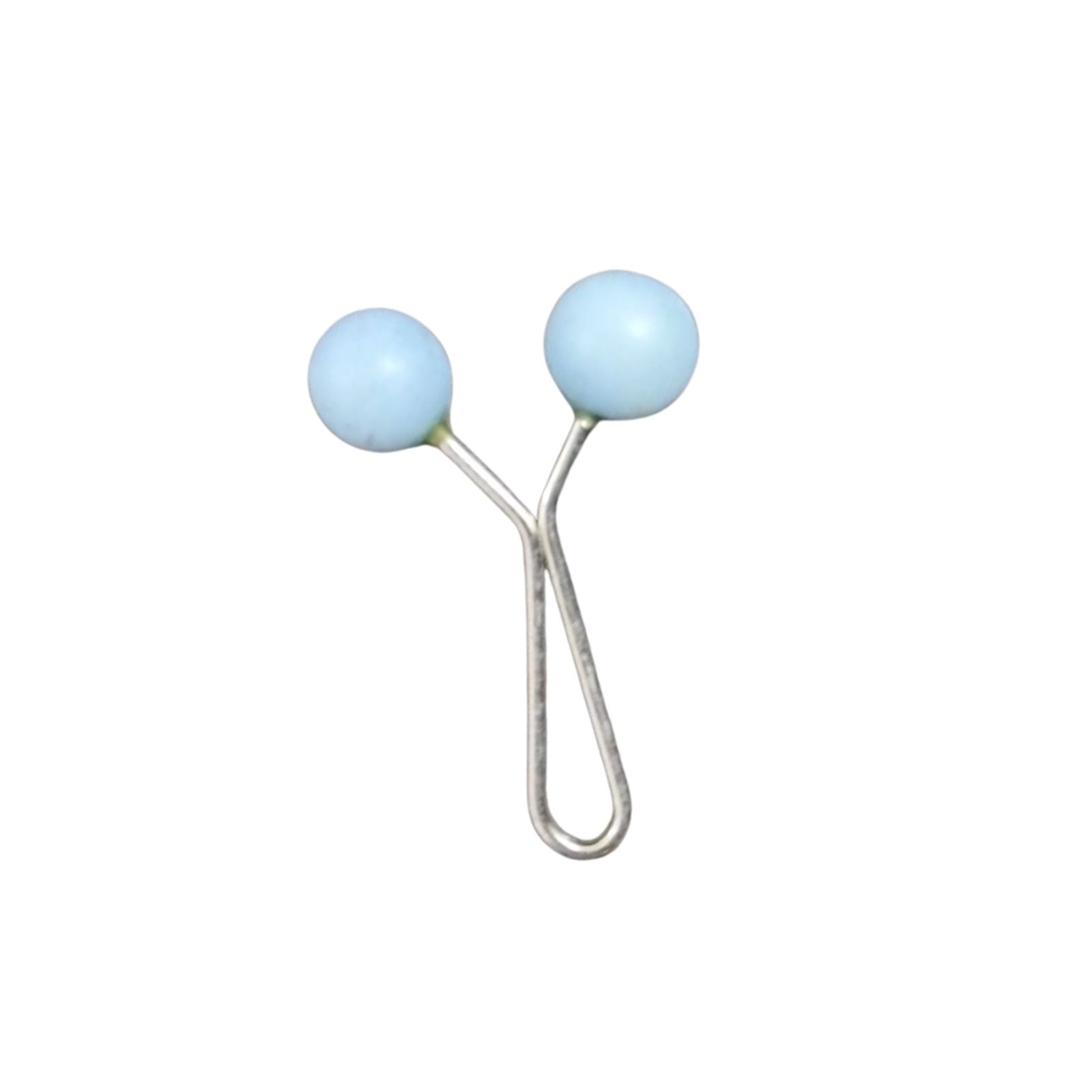 Pound pearl pin babyblue