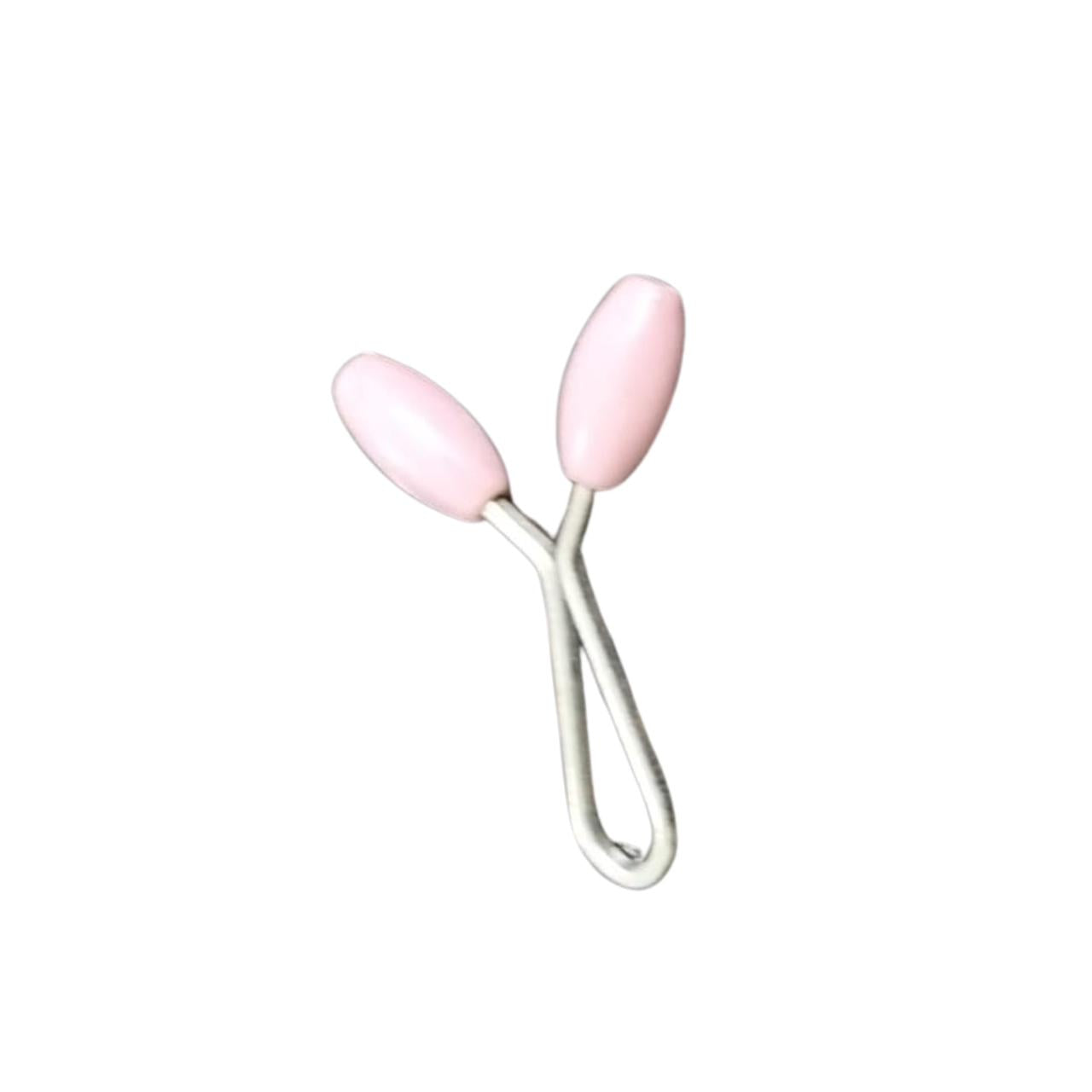 Pointed Oval Pin  pink