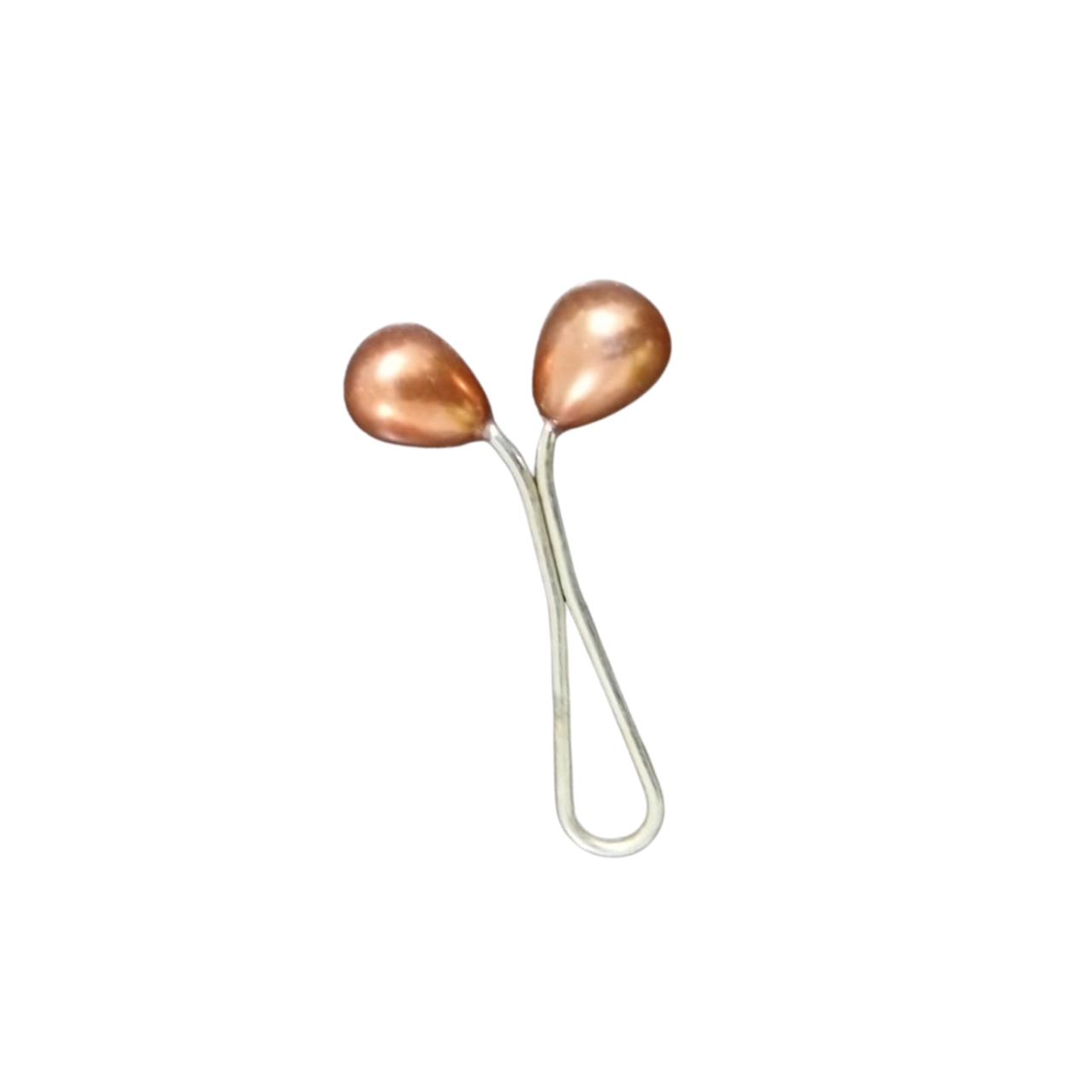 Pear Shaped Pin brown