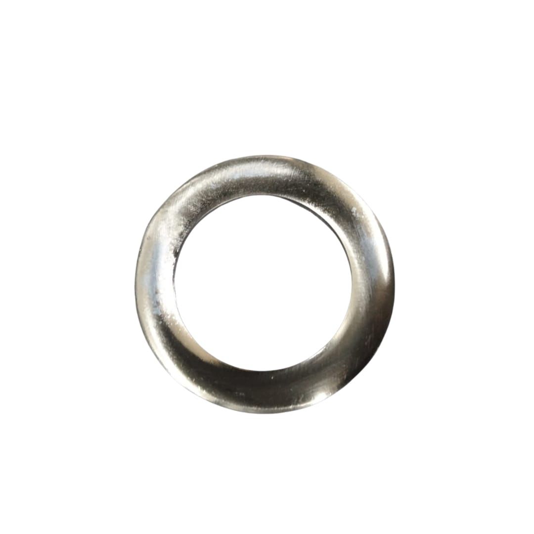 Wide silver ring