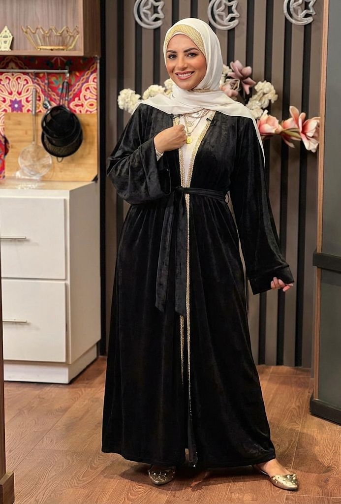 Velvet Abaya - Black