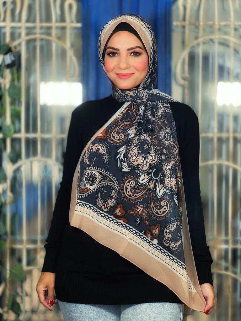 Patterned Chiffon Veil (Out-199)
