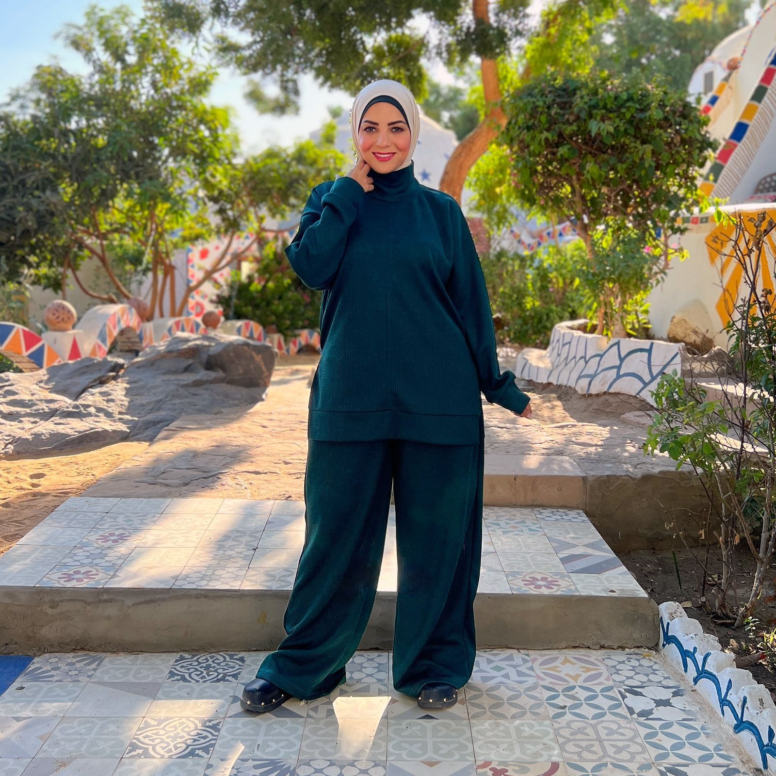 Winter Ribbed Suit - Blue