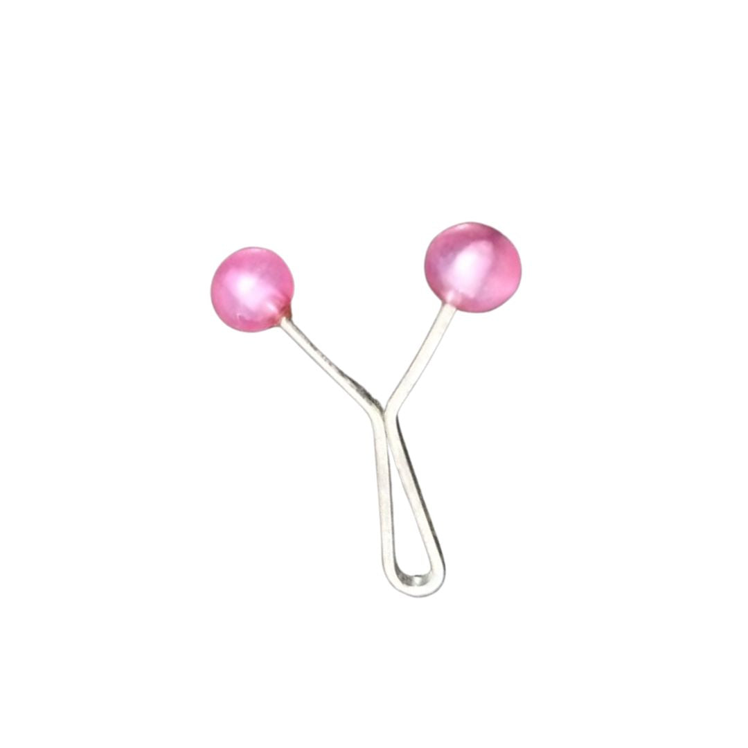 transparent pin  pink