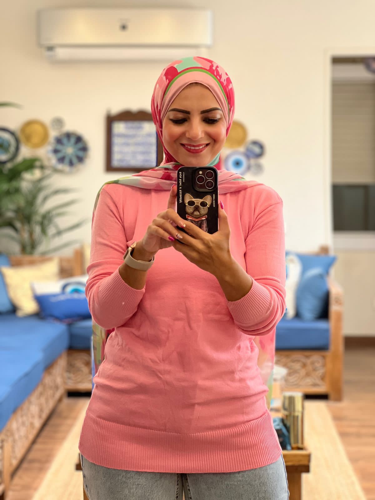 Knitted High-cool Pullover Pink