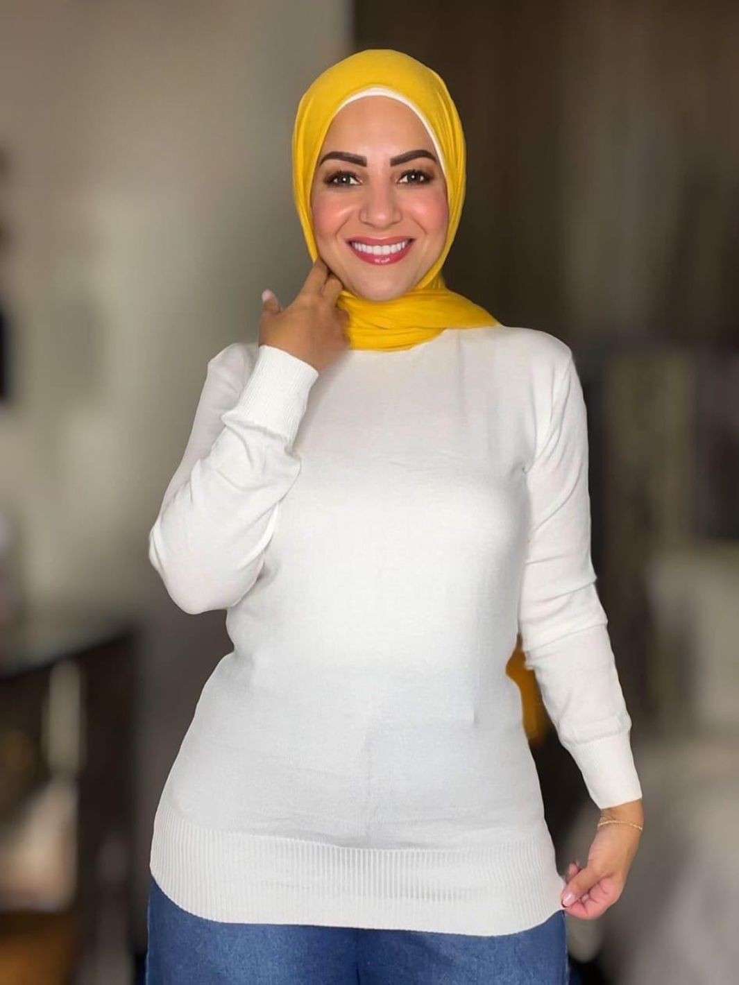 Knitted High-cool Pullover Off White