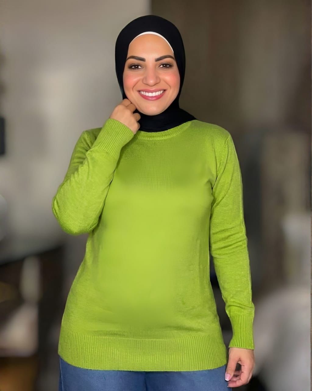 Knitted High-cool Pullover Kiwi