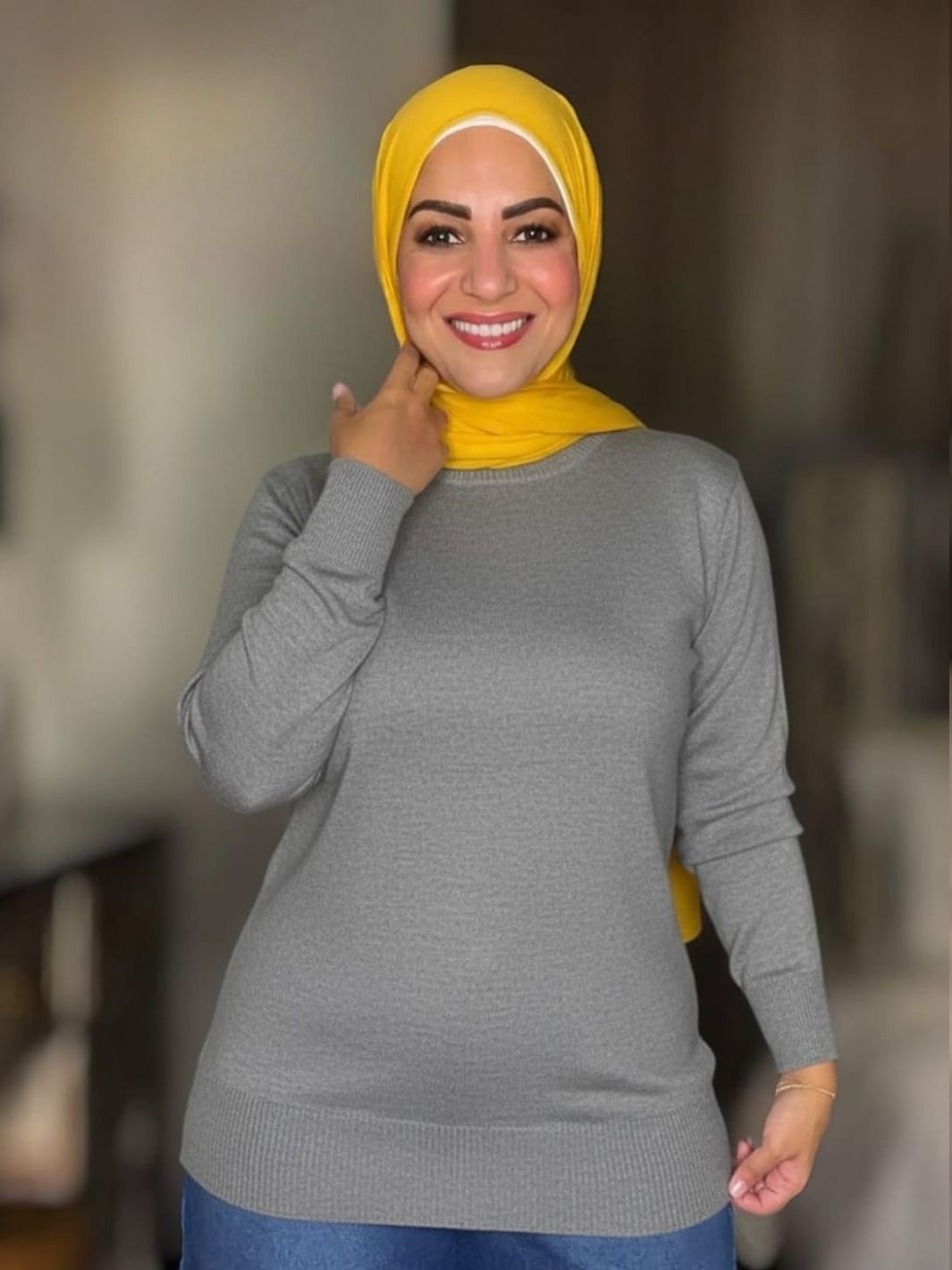 Knitted High-cool Pullover gray