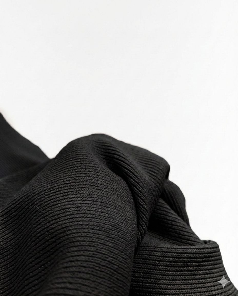 Knitted High-cool Pullover Black