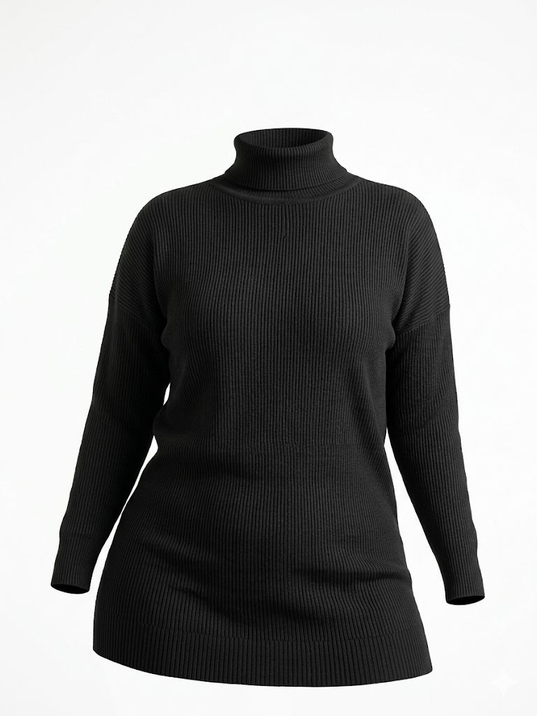 Knitted High-cool Pullover Black