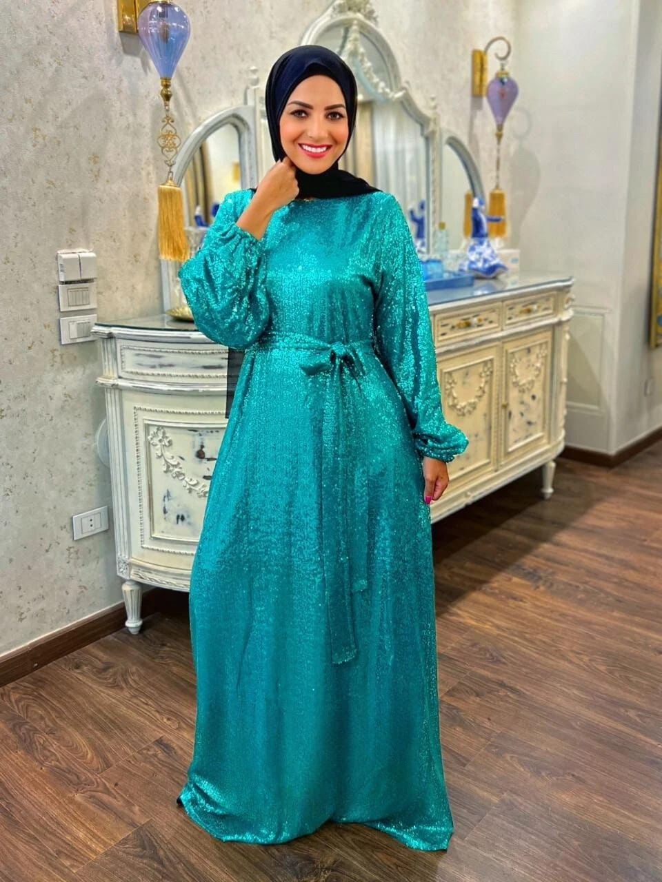 Evening Basic Dress- Green