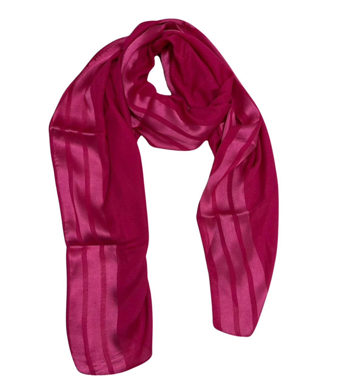 Cotton with Satin Tapes Veil -Fushia