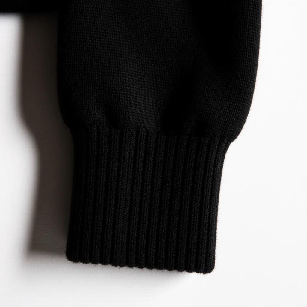 Knitted High-cool Pullover Black