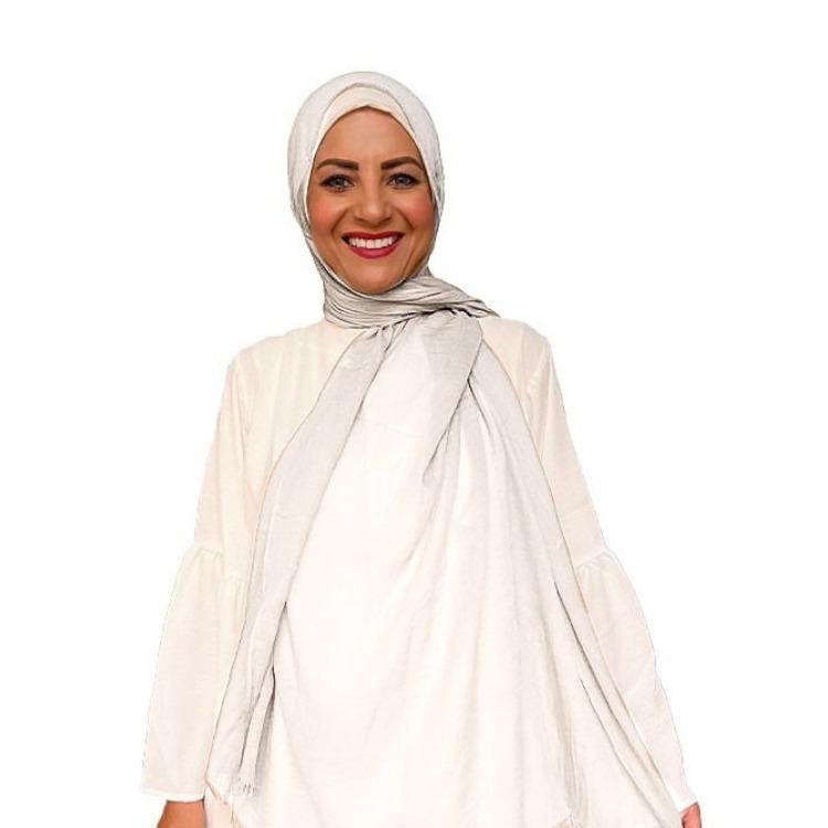 Plain Cotton Veil - Off White- PC030