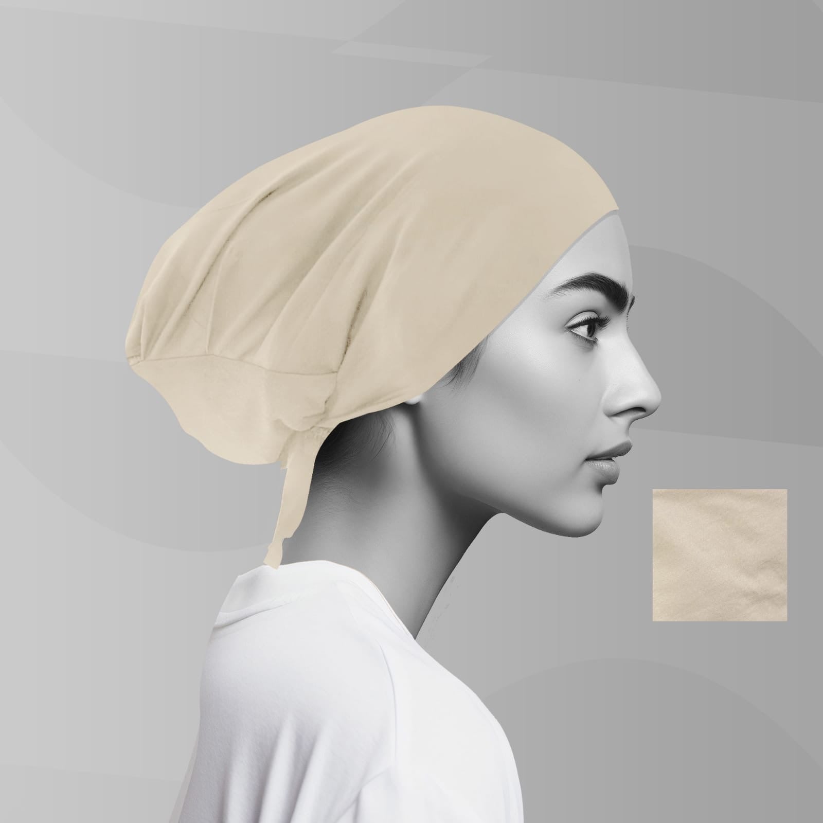 Tie-Up Bandana - Beige