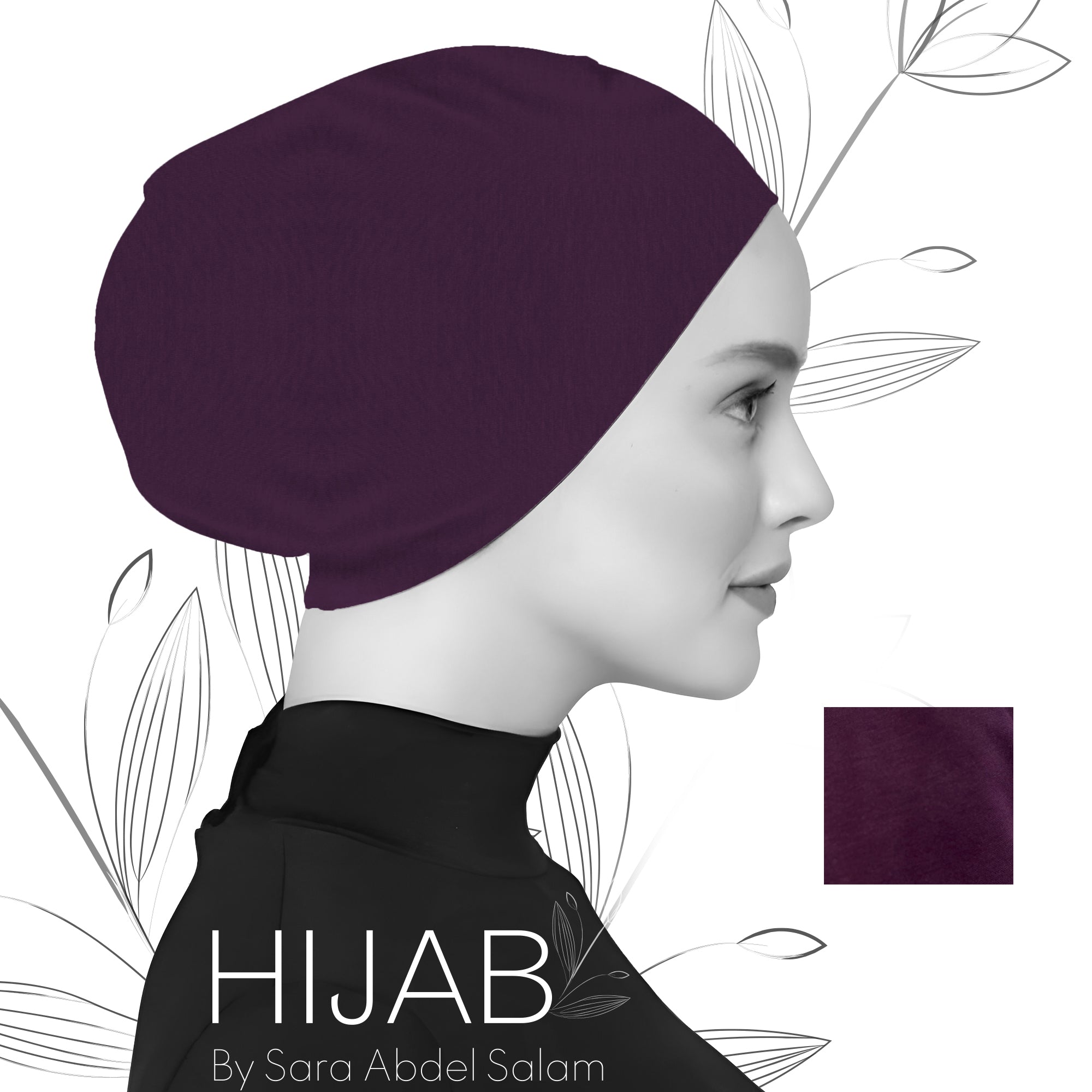 Dark Pomegranate Bandana -  BD24