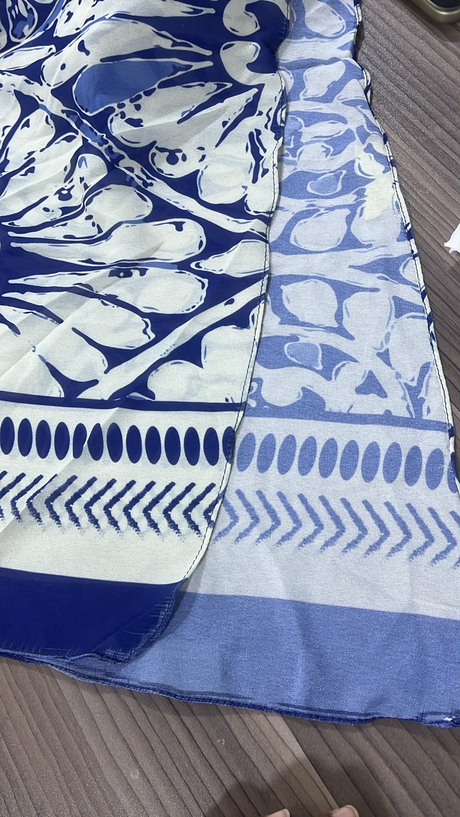 Patterned Chiffon Veil (Out-WHB01)