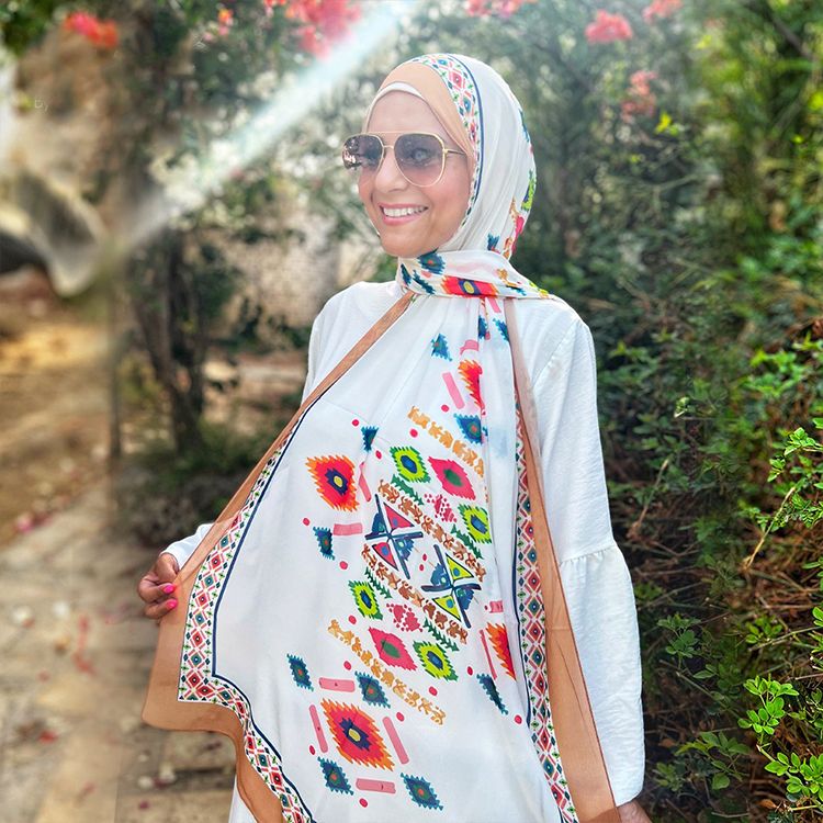 Patterned Chiffon Veil (Out-WBE02)