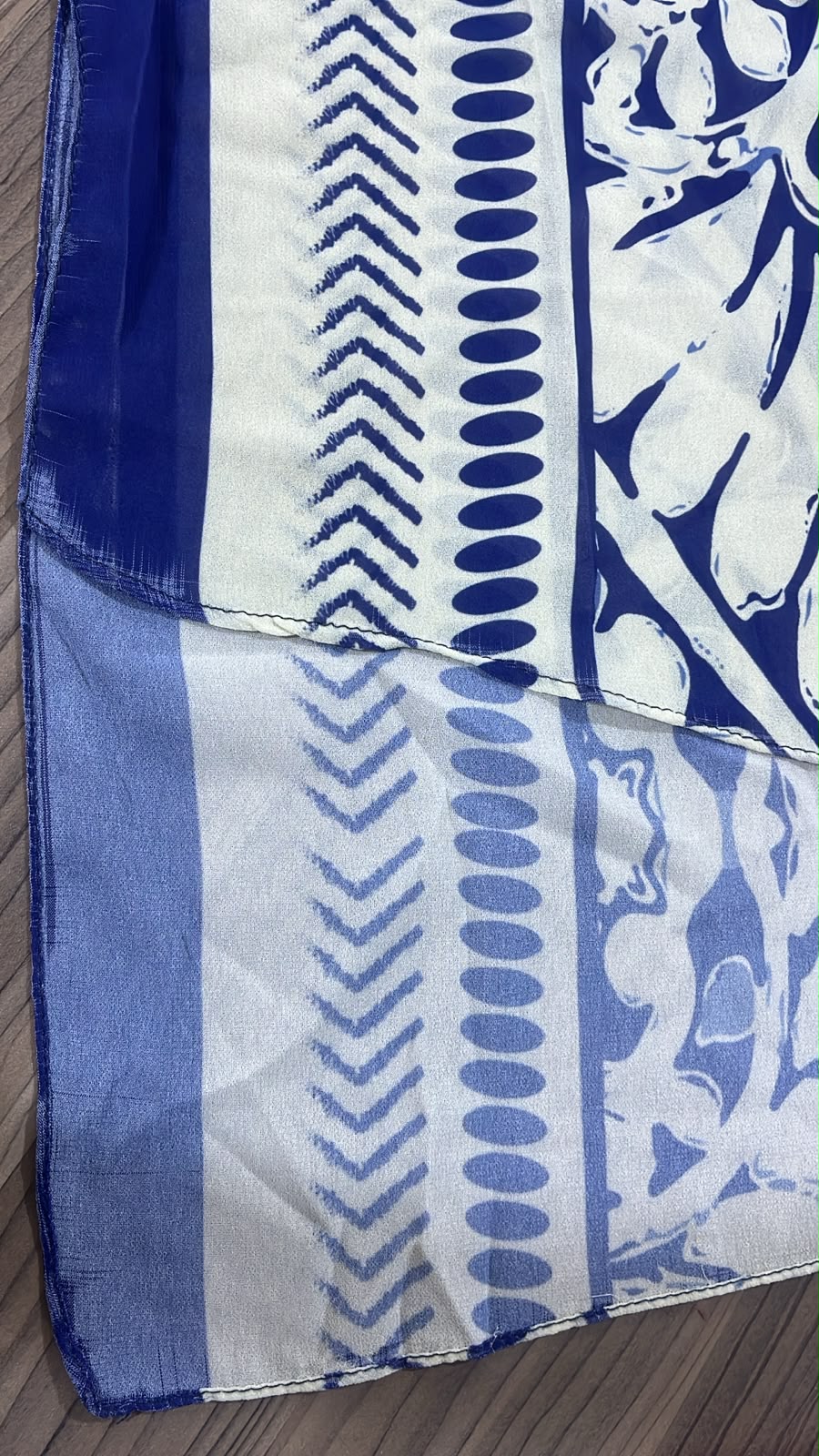 Patterned Chiffon Veil (Out-WHB08)
