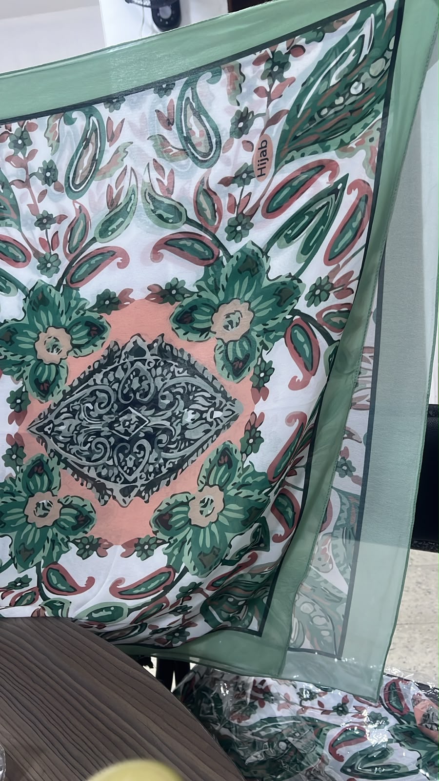 Patterned Chiffon Veil (Out-GR04)