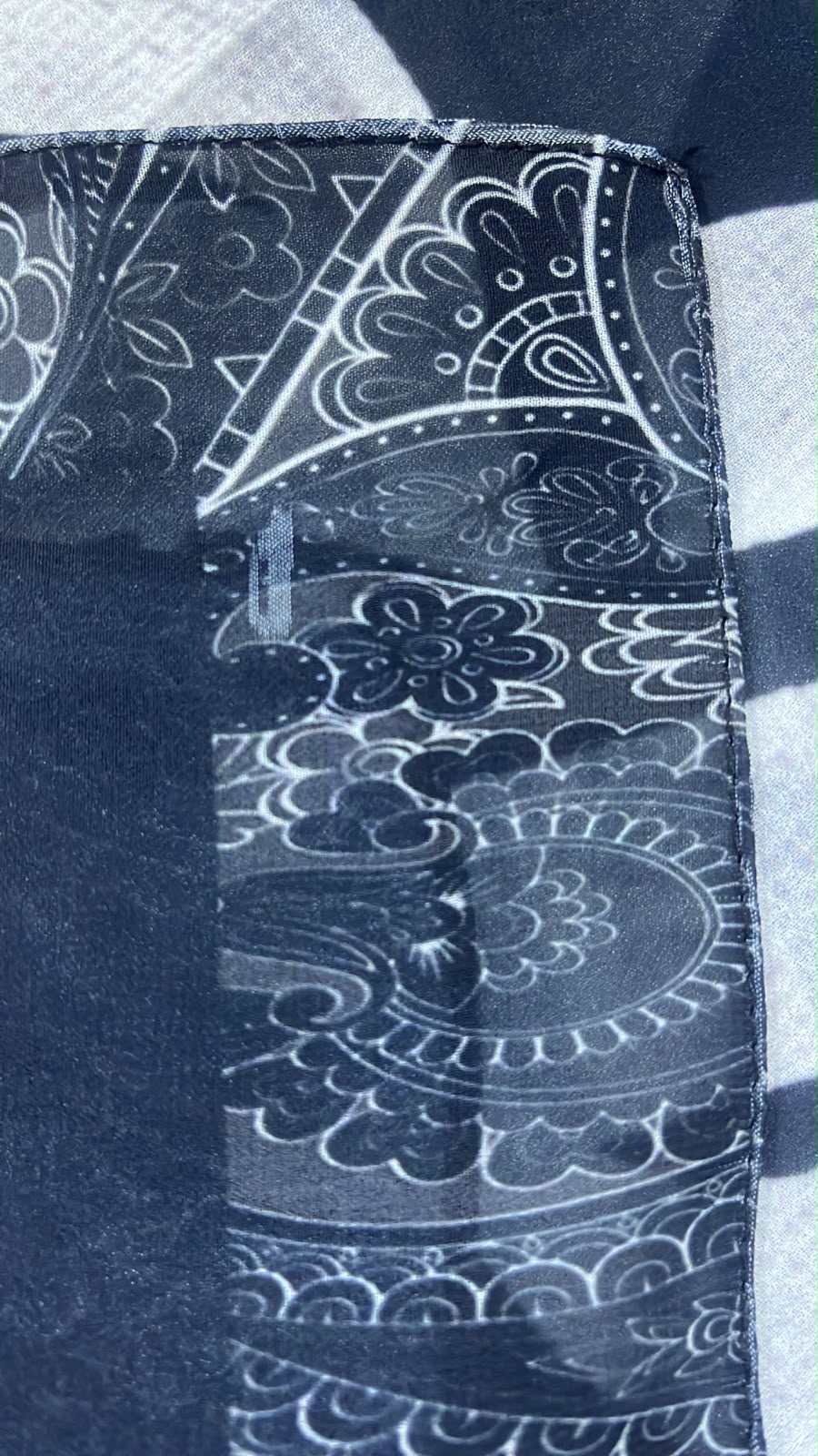 Patterned Chiffon Veil(Out-OFD08)