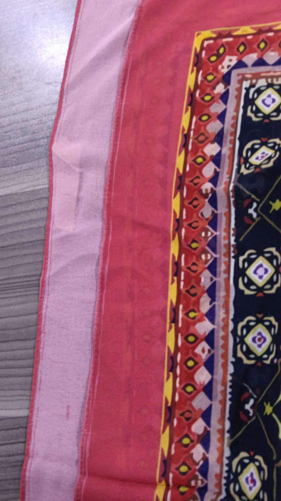 Patterned Chiffon Veil (Out-RBY06)