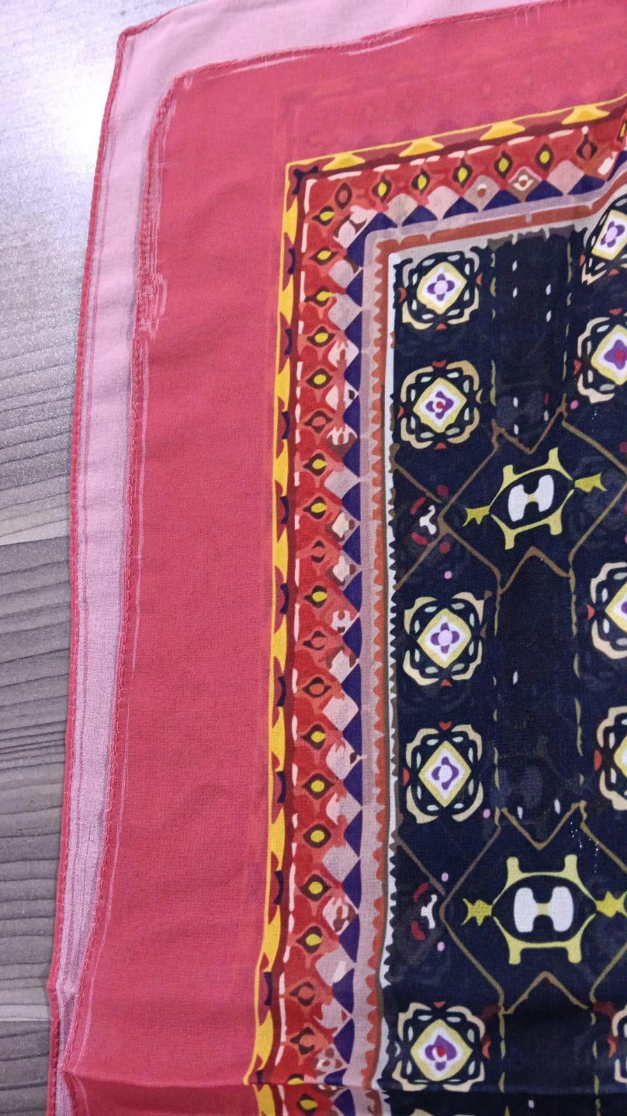 Patterned Chiffon Veil (Out-RBY09)