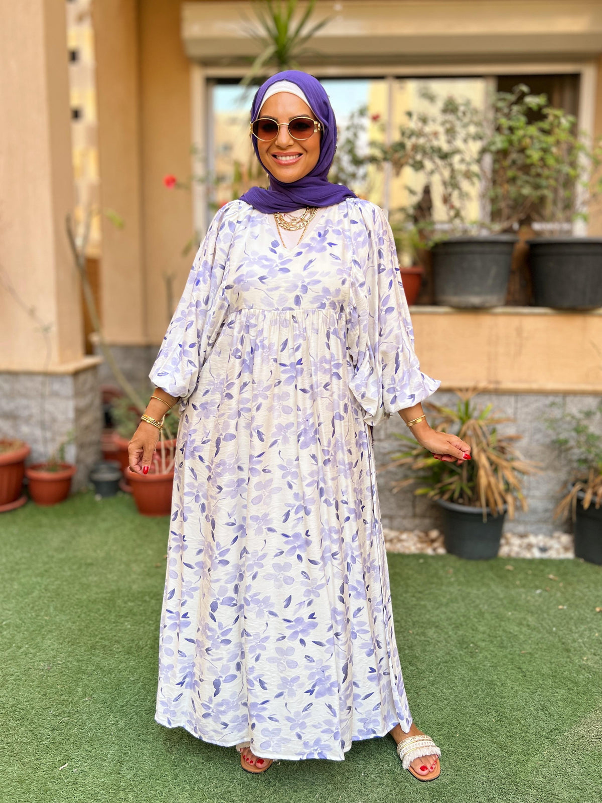 Floral linen dress (FLD01)
