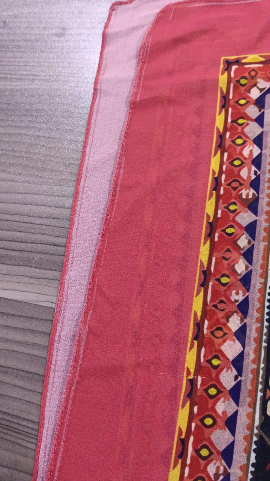 Patterned Chiffon Veil (Out-RBY04)