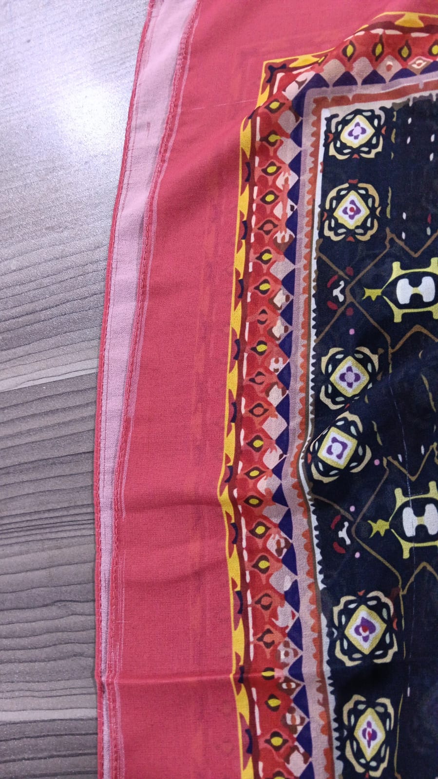 Patterned Chiffon Veil (Out-RBY07)