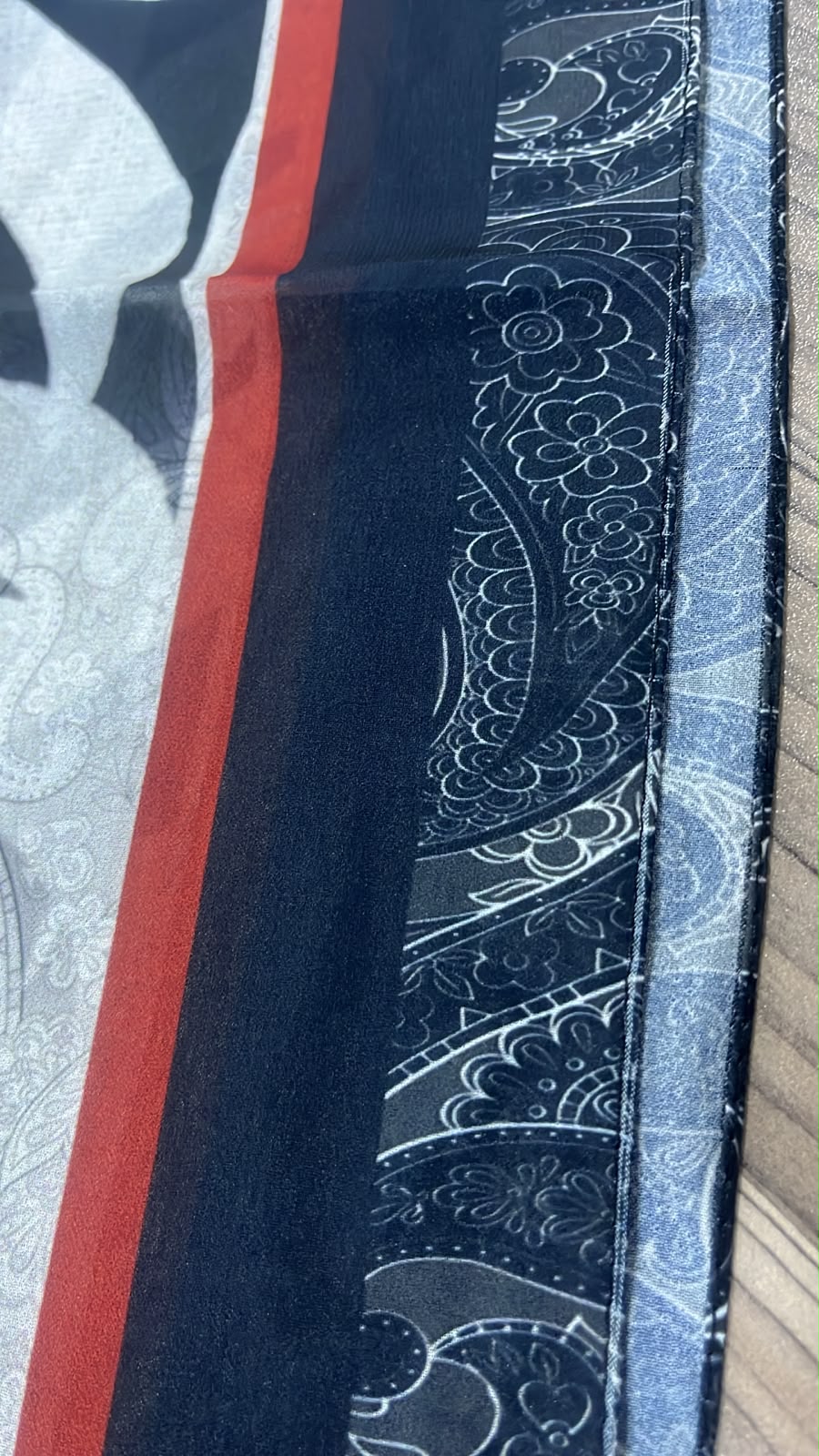Patterned Chiffon Veil(Out-OFD08)