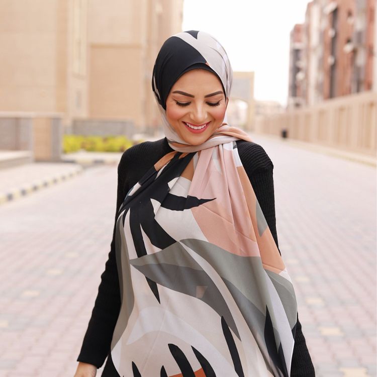 Patterned Chiffon Veil (Out-SBG01)