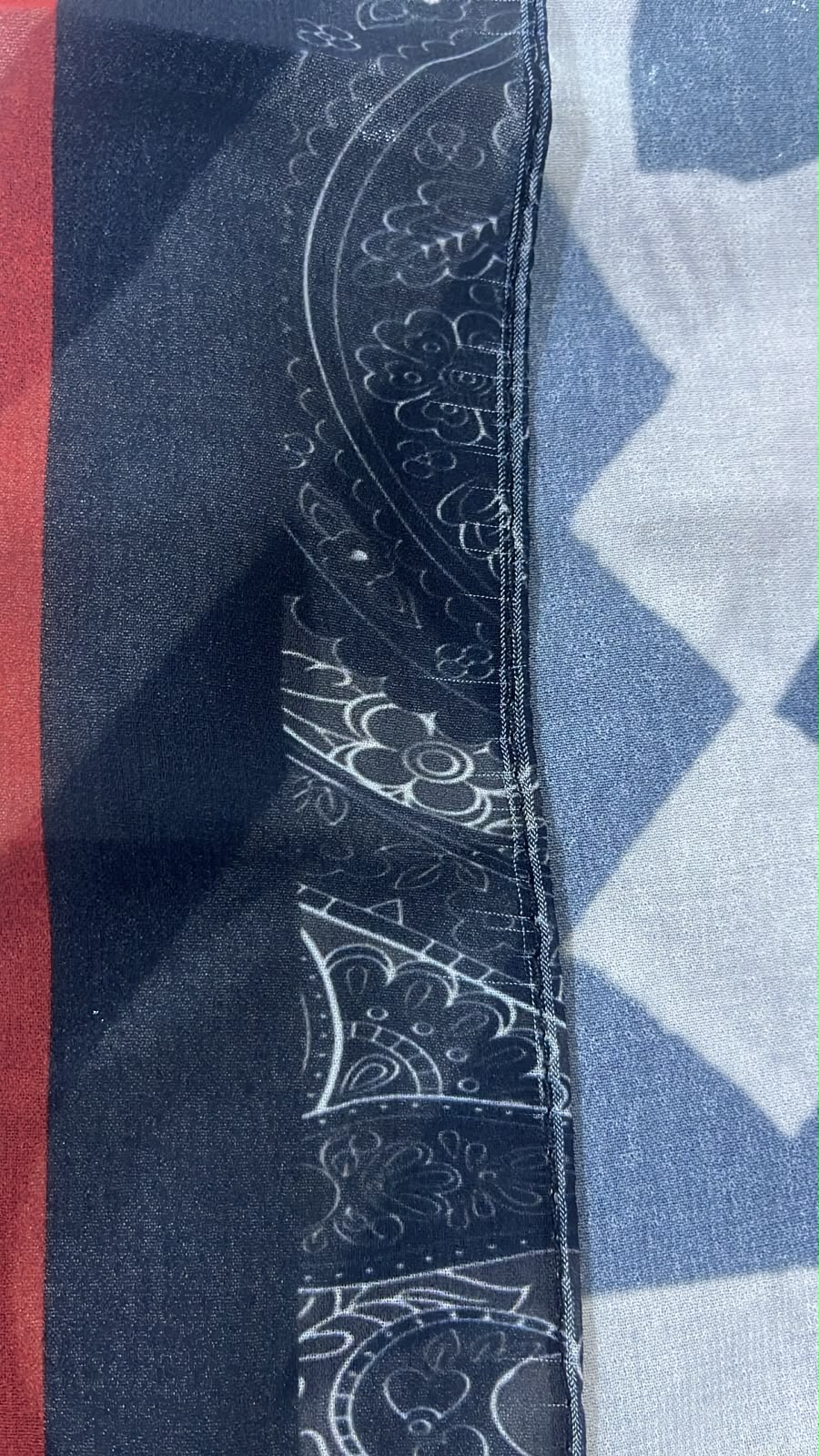 Patterned Chiffon Veil (Out-OFD07)