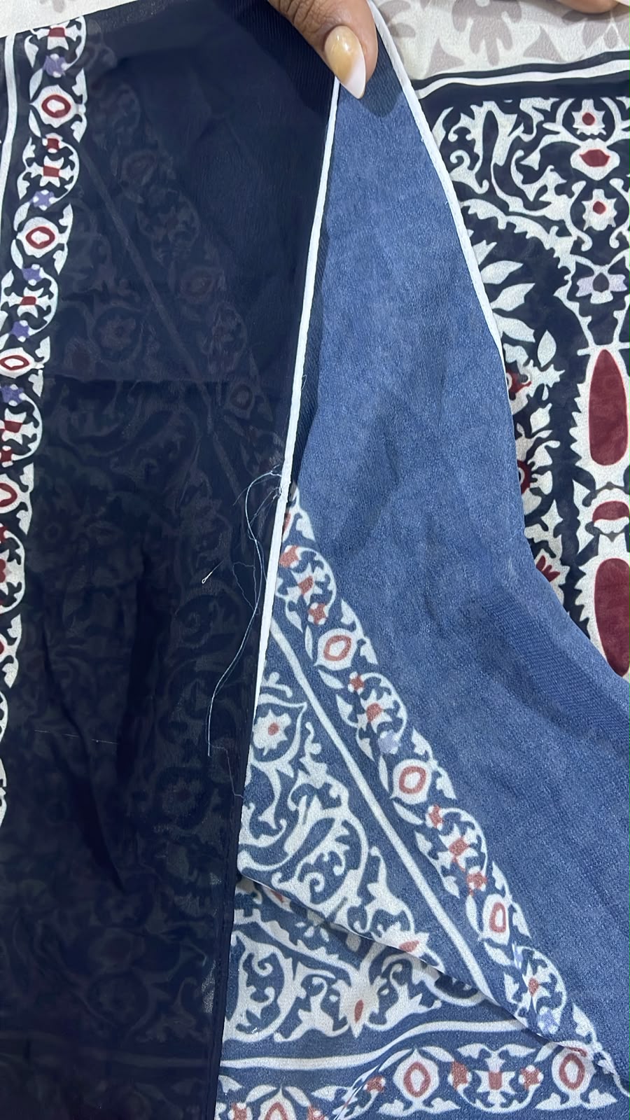 Patterned Chiffon Veil (Out-008 )