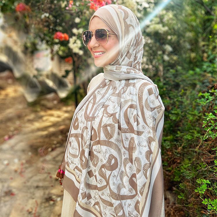 Patterned Chiffon Veil (Out-CAF03)