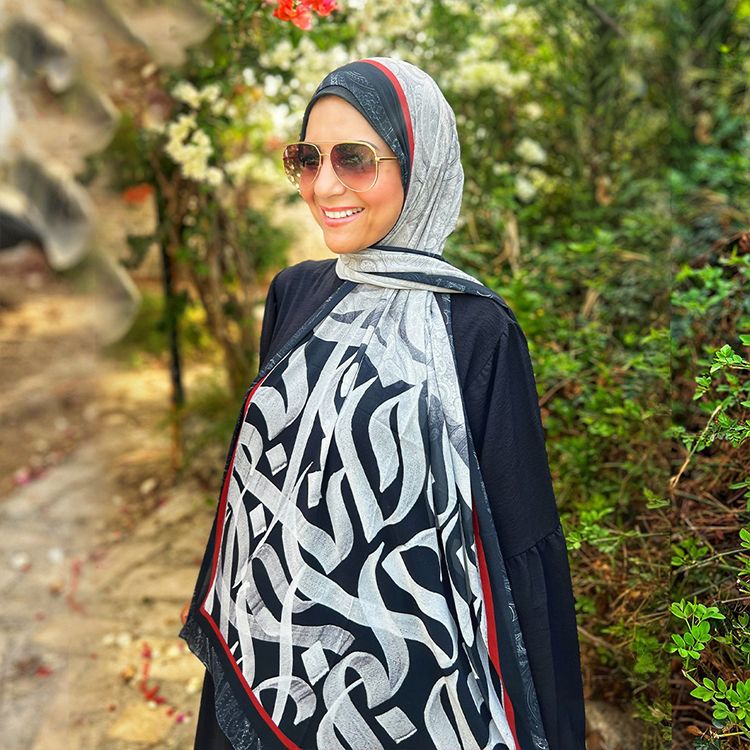Patterned Chiffon Veil(Out-OFD08)
