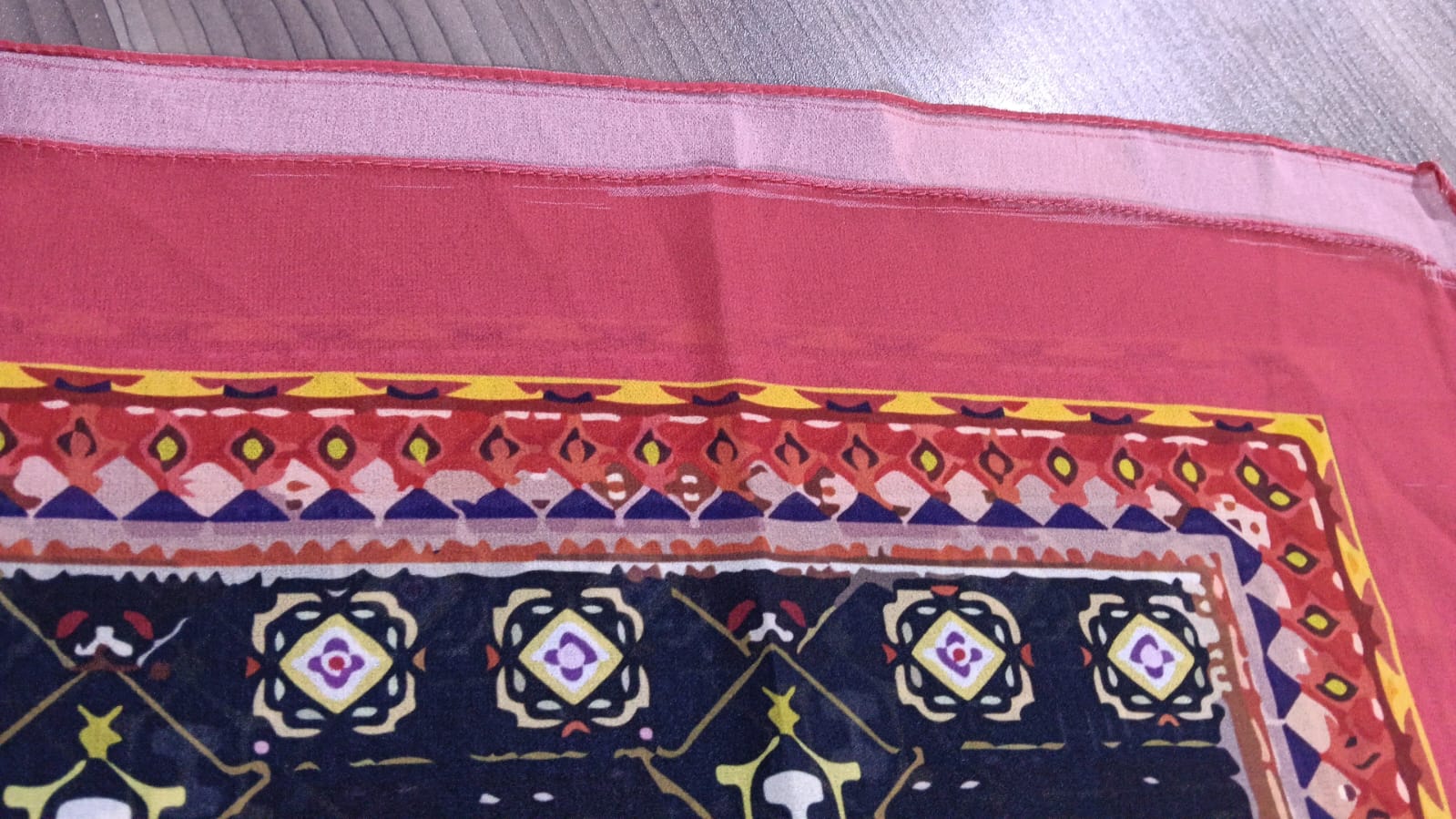 Patterned Chiffon Veil (Out-RBY08)