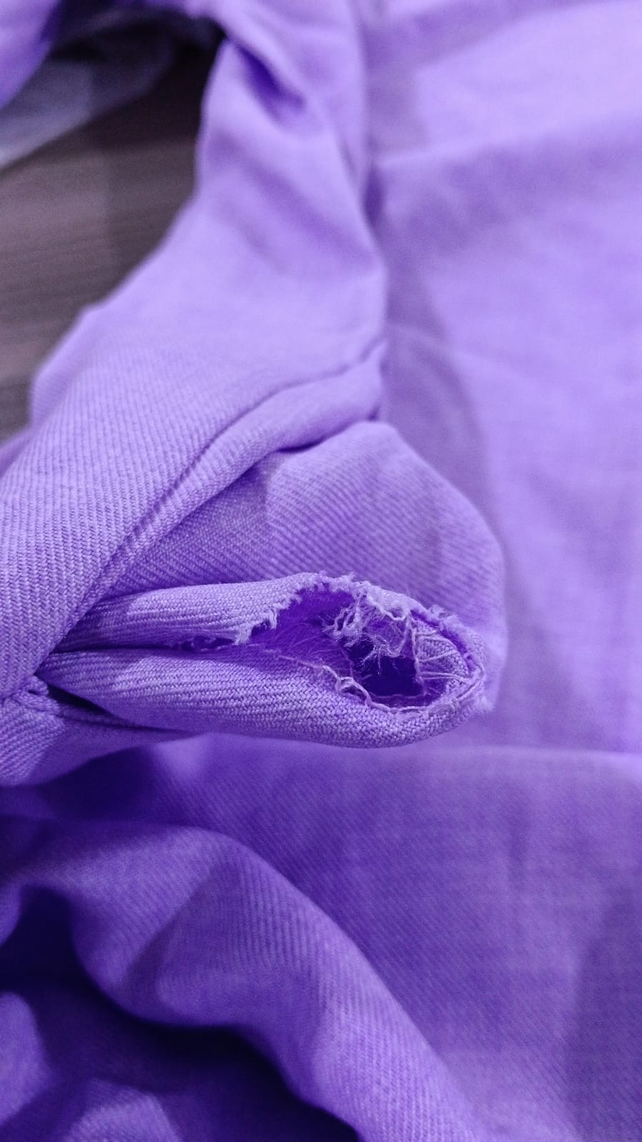 Ribboned linen dress - lavender (RLD02)