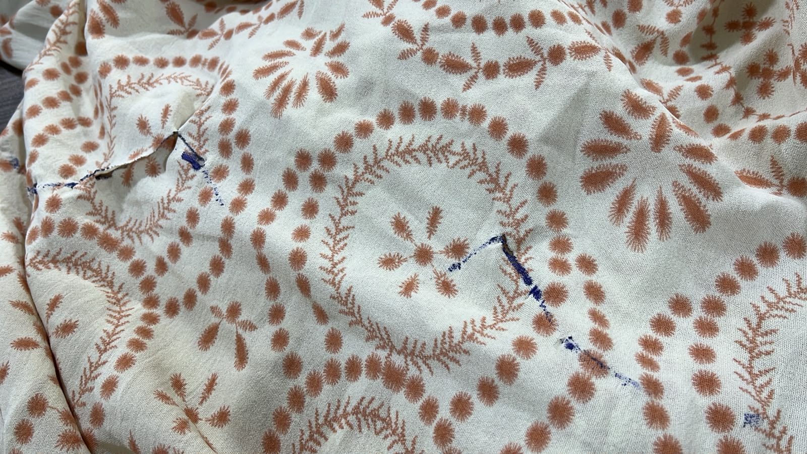 Cy Patterned dress -orange (CPD01)