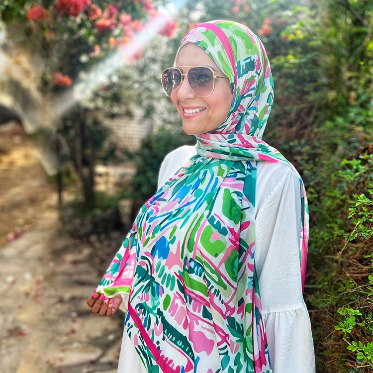 Patterned Chiffon Veil (Out-GFU02)