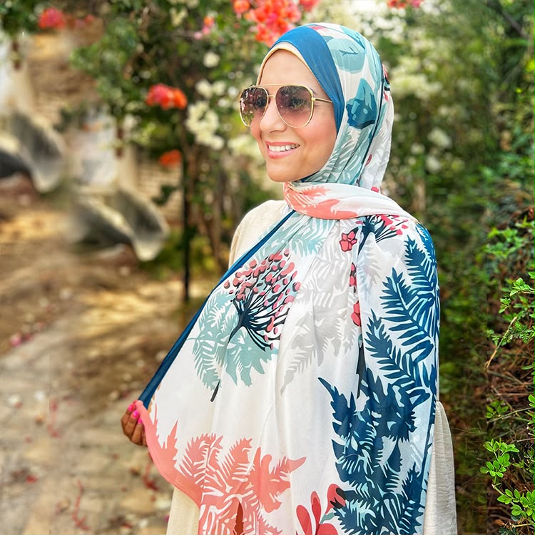 Patterned Chiffon Veil (Out-NC03)