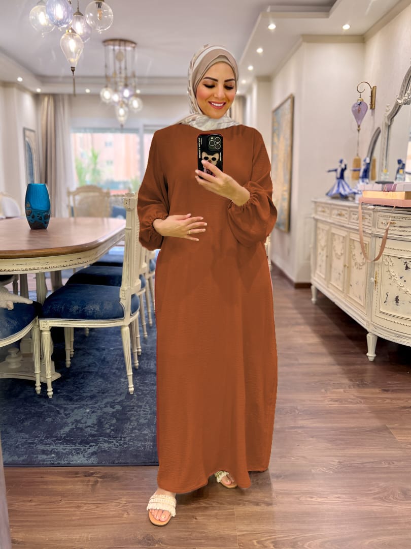 Basic Long dress - camel (BLD01)