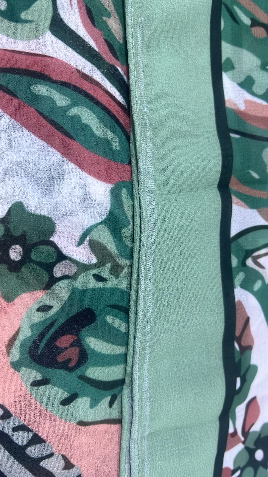 Patterned Chiffon Veil(Out-GR03)