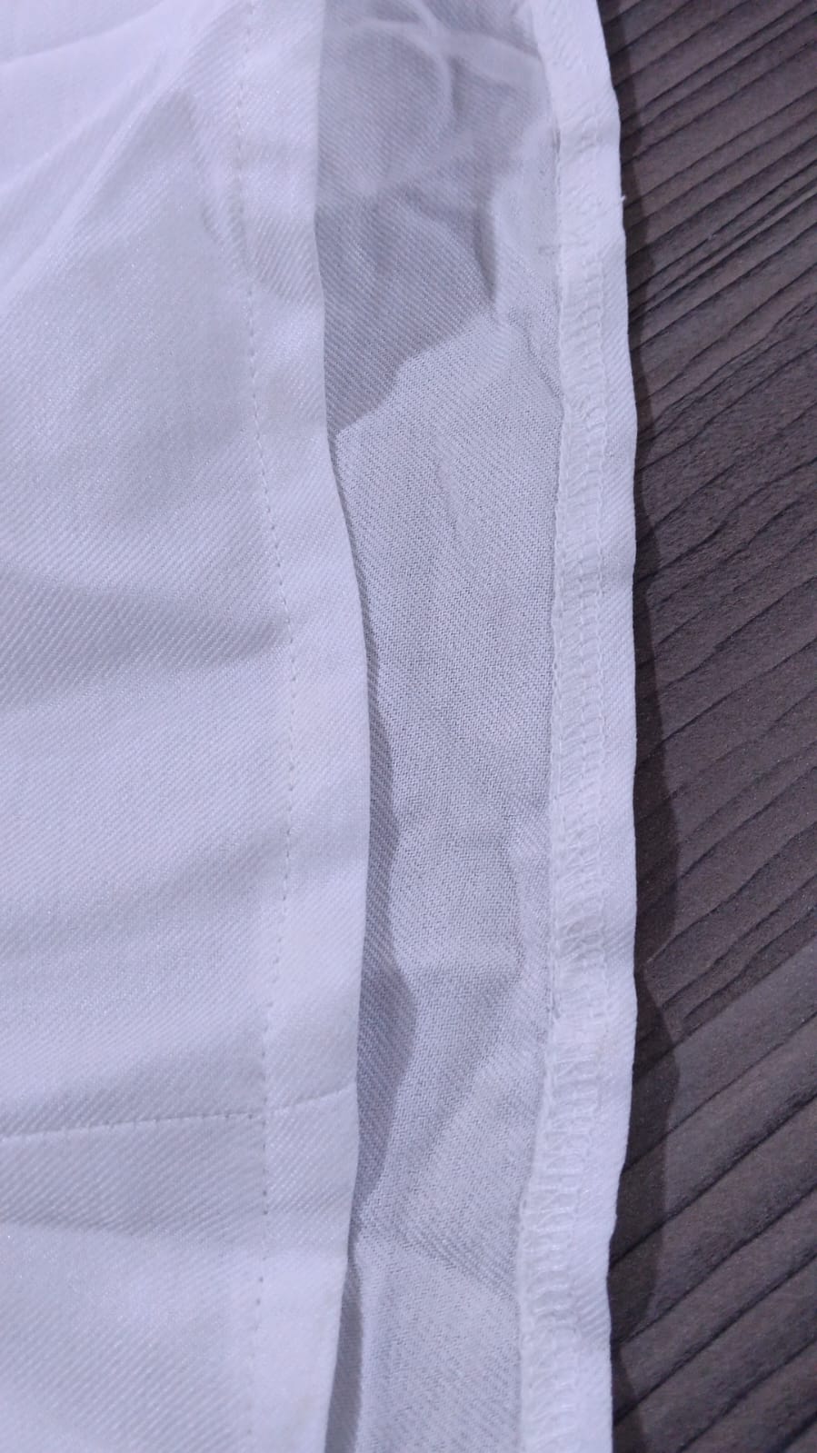 Ribboned linen dress - white (RLD14)