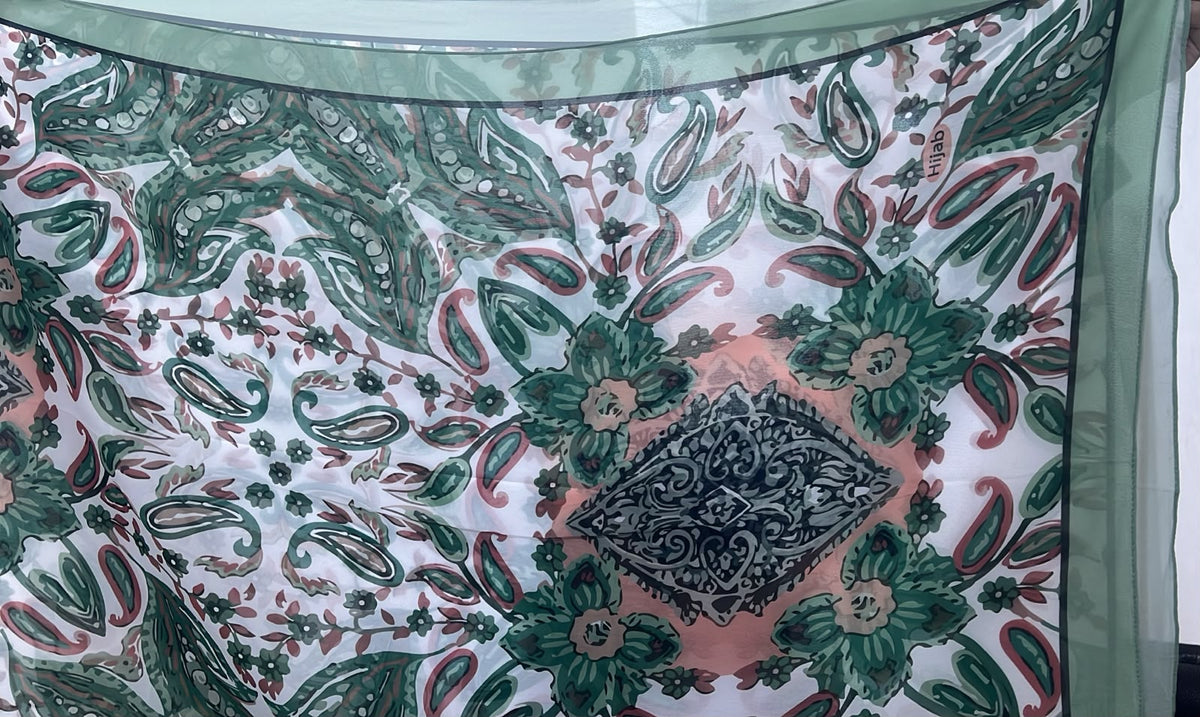 Patterned Chiffon Veil(Out-GR06)